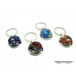 Murano Glass Keychain in Glass Sheet Technique (PC011S)