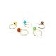 Silver Rings with Murano Pearls - Mod. Melissa (Available in Assorted Colours)